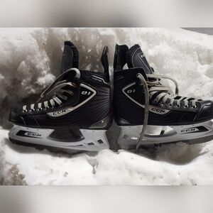 CCM Black and White Hockey Skates